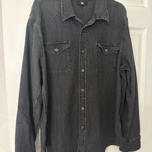 Frye Charcoal Denim Shirt